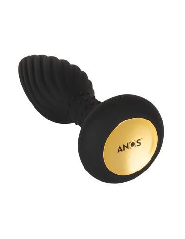 Plug anal vibrant et rotatif télécommandé - Anos