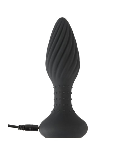 Plug anal vibrant et rotatif télécommandé - Anos