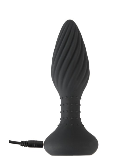 Plug anal vibrant et rotatif télécommandé - Anos