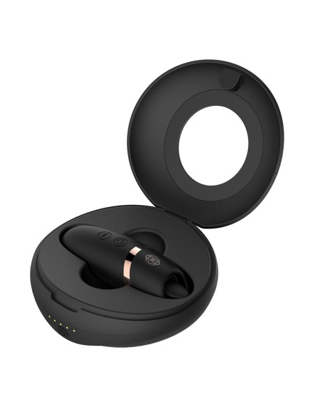Stimulateur 2 en 1 avec langue vibrante - Rosy Gold