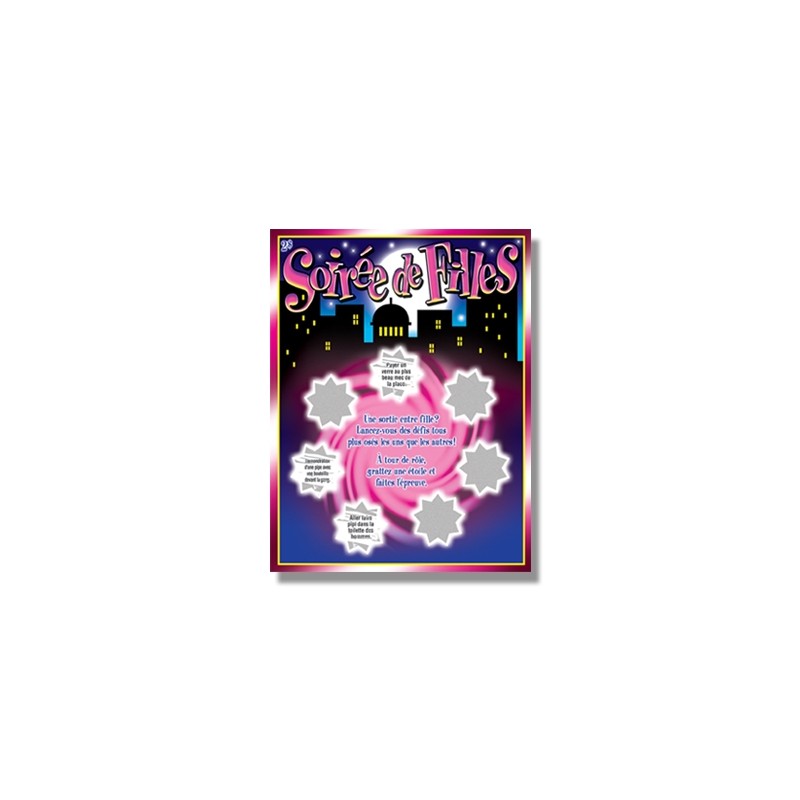 Carte à gratter Soirée de Filles