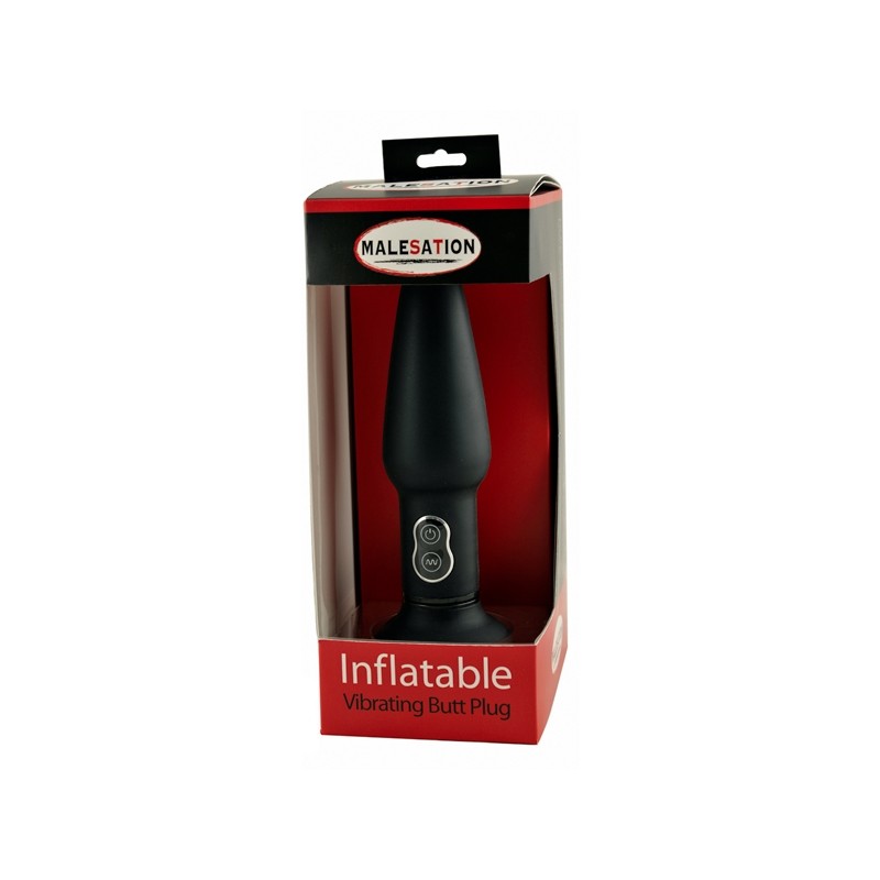 Plug anal gonflable vibrant