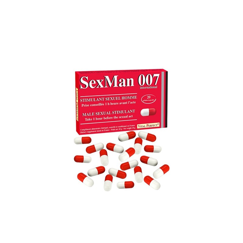 Aphrodisiaque SexMan 007 (20 gélules)