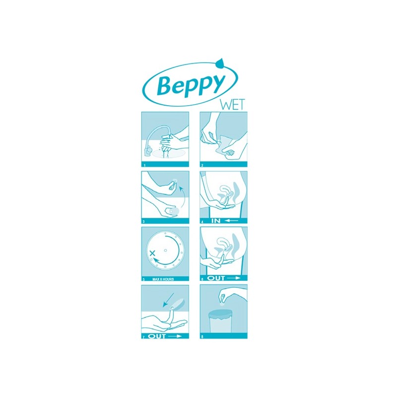 Boite 8 tampons Beppy WET Boite 8 tampons Beppy WET