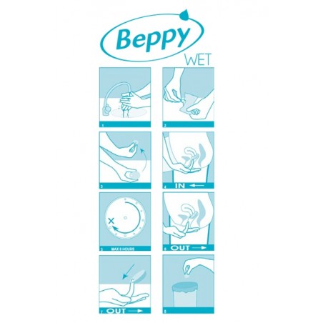 Boite 8 tampons Beppy WET Boite 8 tampons Beppy WET