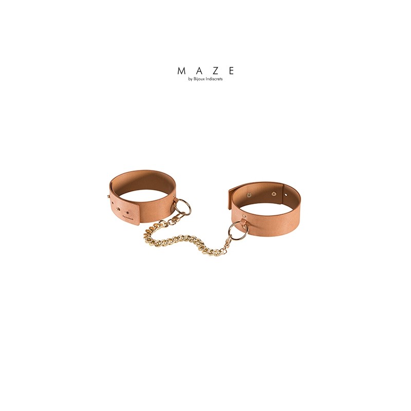 Menottes pour chevilles marron - Maze