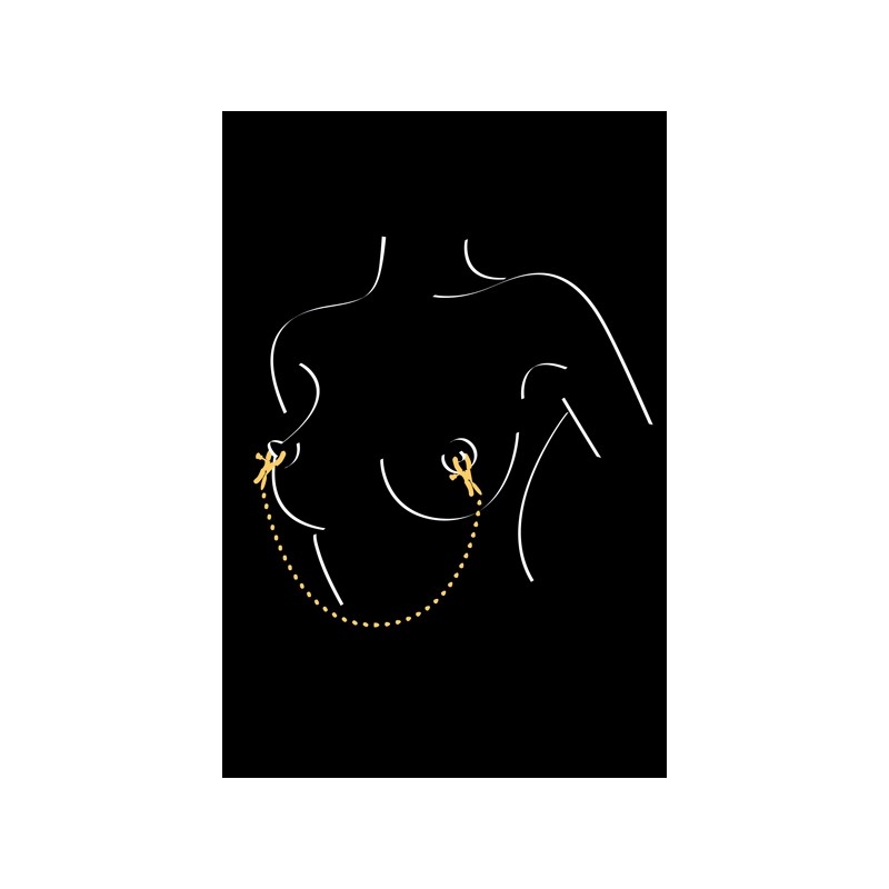 Chaine et pinces à seins Sweet Caress