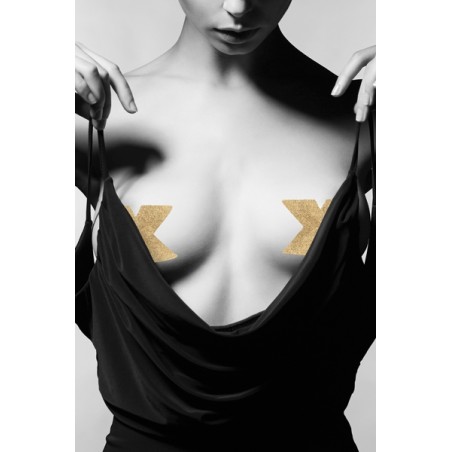 Bijoux de seins Flash Croix Or Bijoux de seins Flash Croix Or