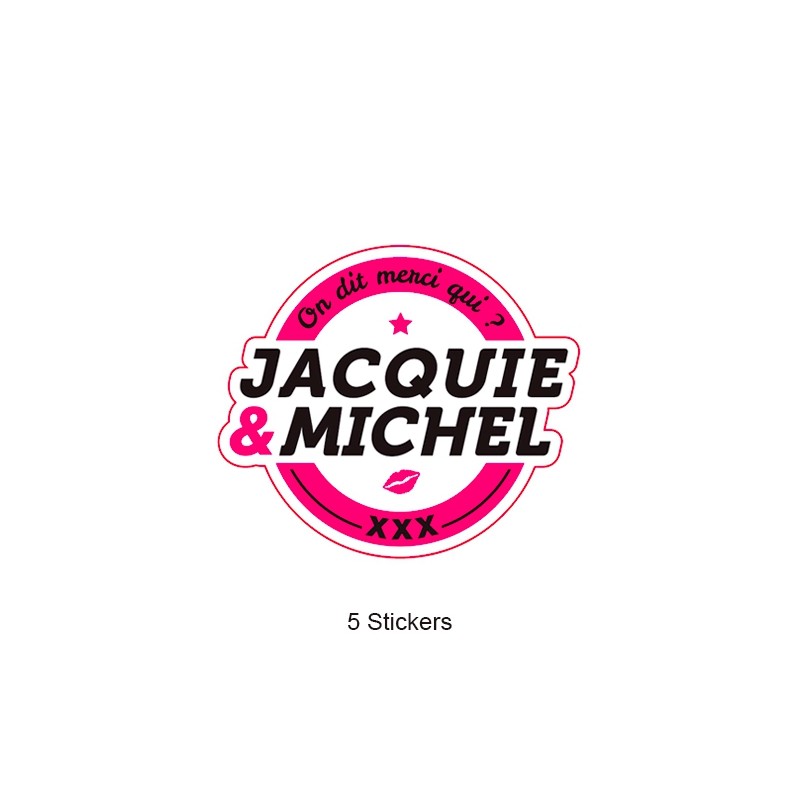 Pack 5 stickers J&M n°1