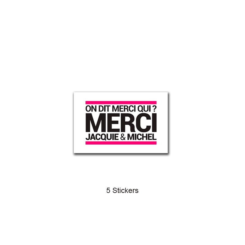 Pack 5 stickers J&M n°3