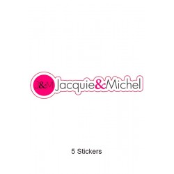 Pack 5 stickers J&M n°7