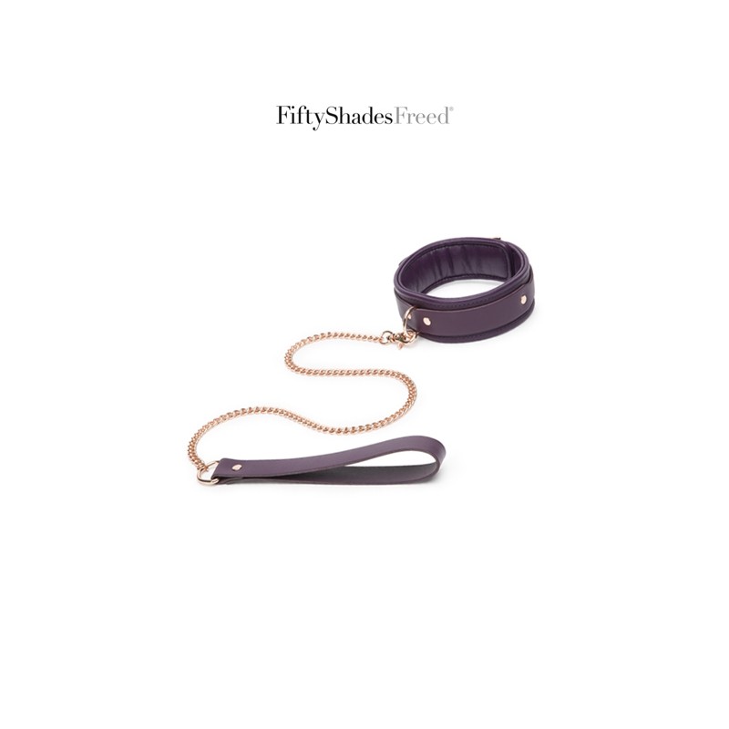 Collier et laisse cuir - Fifty Shades Freed