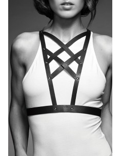 Harnais décolleté croisé marron - Maze 2