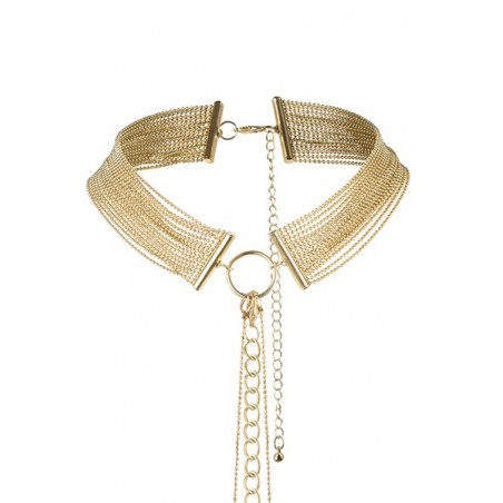 Collier en chainettes métalliques dorées Collier en chainettes métalliques dorées