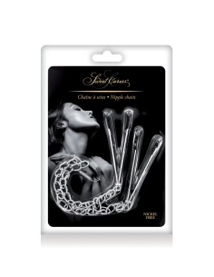 Pinces à seins et chaine argentée 2