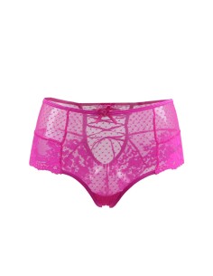 Tanga sexy rose à laçage 2