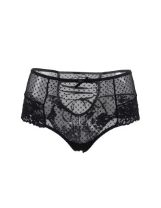 Tanga sexy noir à laçage 2