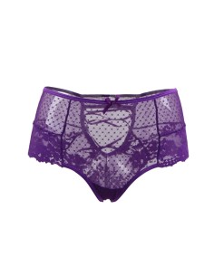 Tanga sexy pourpre à laçage 2