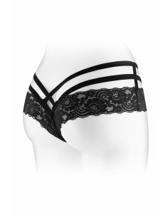 Tanga ouvert Anne - noir 2