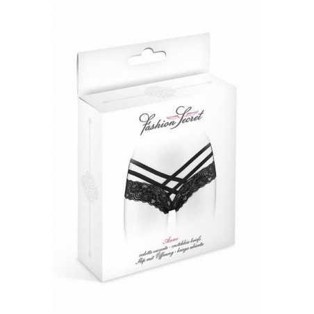 Tanga ouvert Anne - noir Tanga ouvert Anne - noir