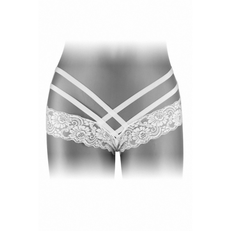 Tanga ouvert Anne - blanc