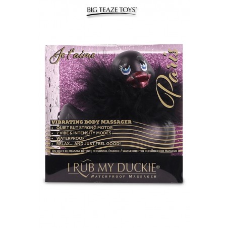 Mini canard vibrant Duckie Paris - noir Mini canard vibrant Duckie Paris - noir