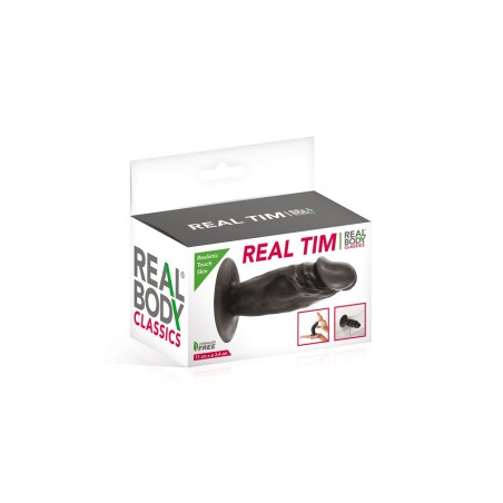 Plug anal réaliste noir 11 cm - Real Tim Plug anal réaliste noir 11 cm - Real Tim