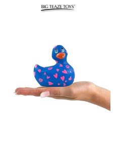 Mini canard vibrant Romance bleu et rose 2