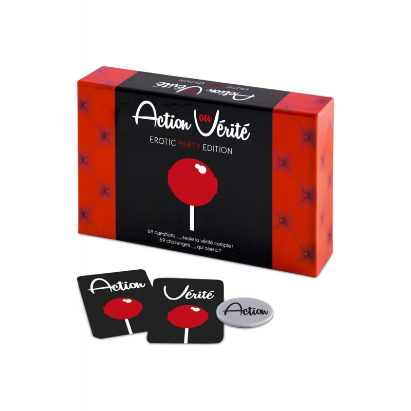 Jeu coquin Action ou Vérité Erotic Party Edition Jeu coquin Action ou Vérité Erotic Party Edition