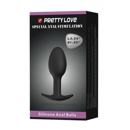 Plug anal 8,4 cm avec bille intégrée Plug anal 8,4 cm avec bille intégrée