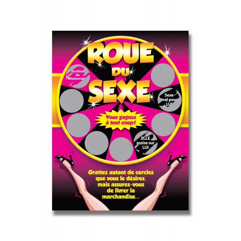 Carte à gratter roue du sexe