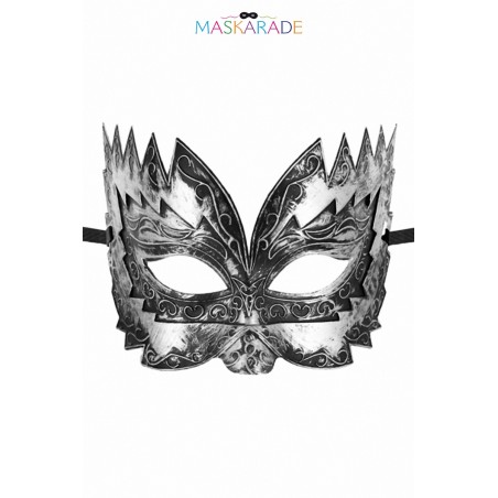 Masque semi-rigide argenté Don Giovanni Masque semi-rigide argenté Don Giovanni