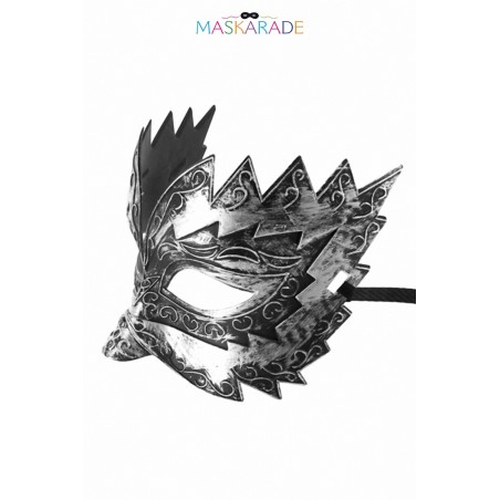Masque semi-rigide argenté Don Giovanni Masque semi-rigide argenté Don Giovanni