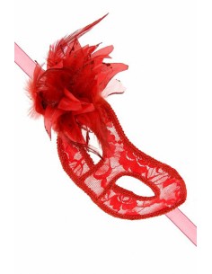 Loup semi-rigide La Traviata - rouge 2