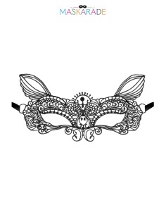 Loup broderie souple Pleine Lune