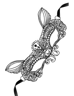 Loup broderie souple Pleine Lune 2