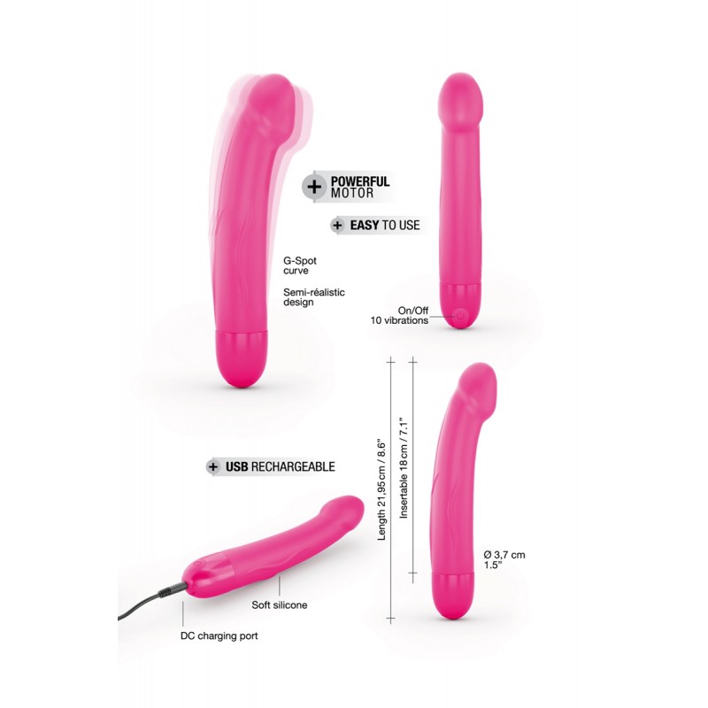 Vibro rechargeable Real Vibration rose M 2.0 - Dorcel Vibro rechargeable Real Vibration rose M 2.0 - Dorcel