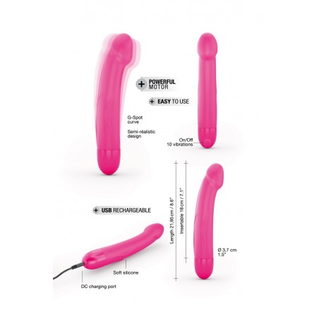 Vibro rechargeable Real Vibration rose M 2.0 - Dorcel Vibro rechargeable Real Vibration rose M 2.0 - Dorcel