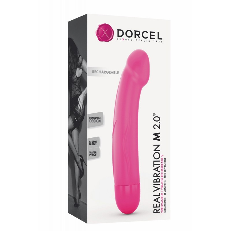 Vibro rechargeable Real Vibration rose M 2.0 - Dorcel Vibro rechargeable Real Vibration rose M 2.0 - Dorcel