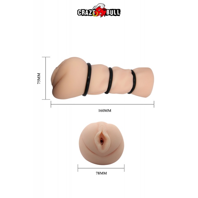 Vagin réaliste de poche - Crazy Bull Vagin réaliste de poche - Crazy Bull