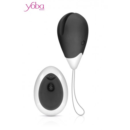 Oeuf vibrant Love Egg 2 noir - Yoba