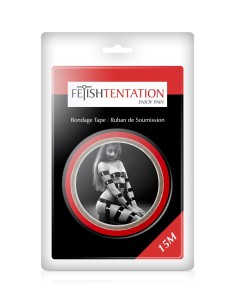 Ruban de soumission rouge 15m - Fétish Tentation 2