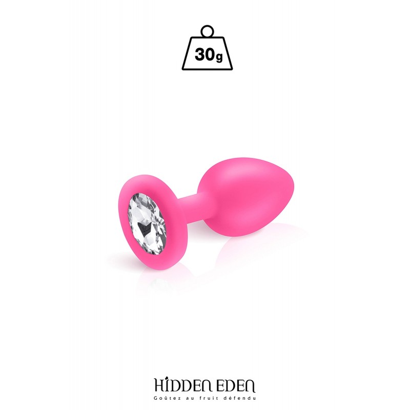 Plug bijou silicone rose S - Hidden Eden