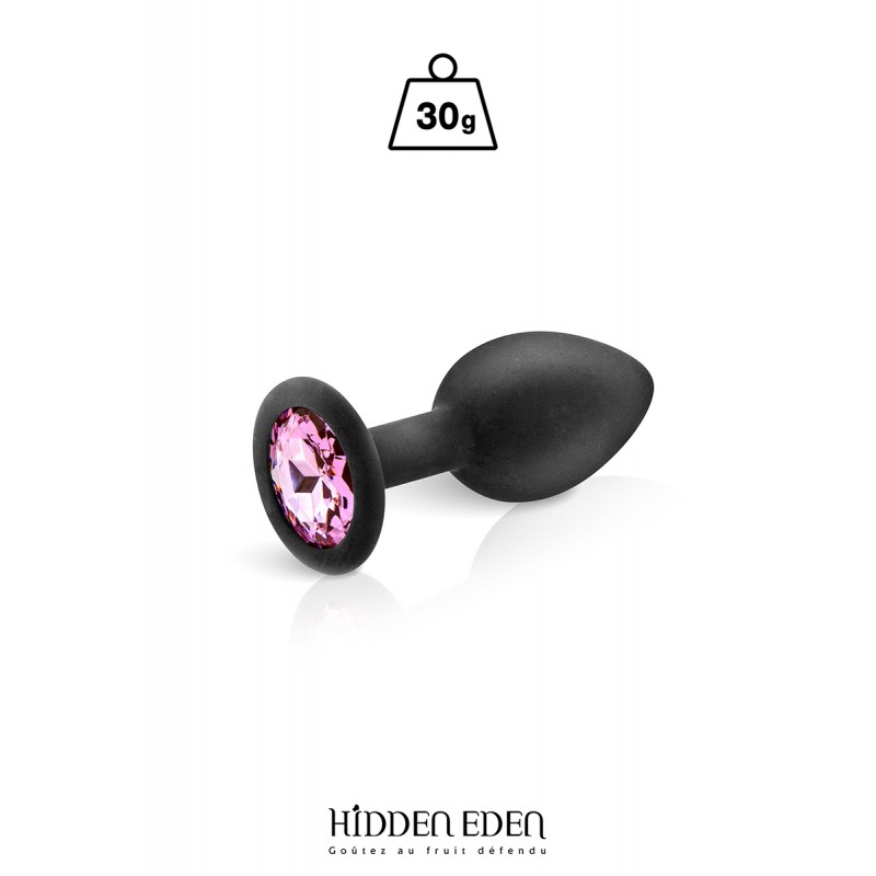 Plug bijou silicone noir S - Hidden Eden