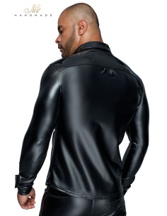 Chemise wetlook et vinyle H064 2