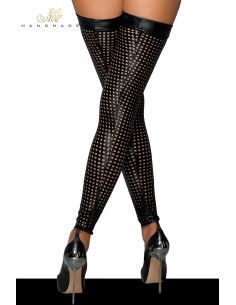 Bas wetlook ajourés F236 2