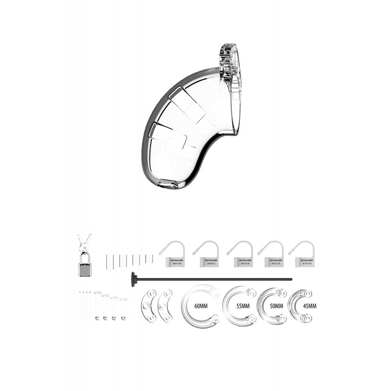 Cage de chasteté 6,5cm avec plug d'urètre - ManCage 15 Cage de chasteté 6,5cm avec plug d'urètre - ManCage 15