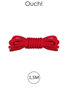 Mini corde de bondage 1,5m rouge - Ouch