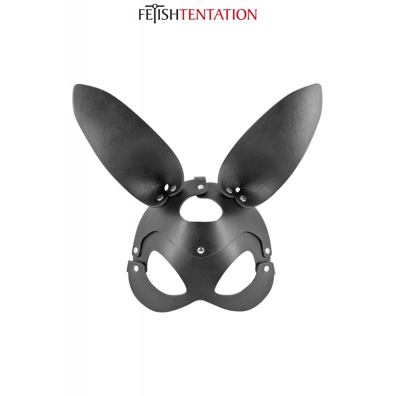 Masque bunny simili cuir réglable - Fetish Tentation