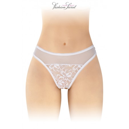 Tanga blanc ouvert Ava - Fashion Secret Tanga blanc ouvert Ava - Fashion Secret